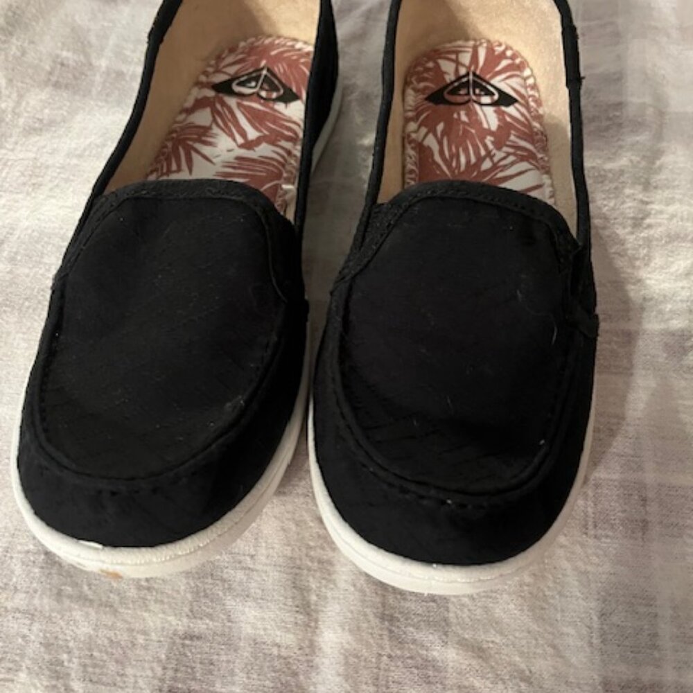 Roxy Minnow/Lido - Black Canvas - US Womens 6.5